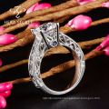 Hot Sale Claw Setting Gic Certification Diamond Rings Jewelry 18k Gold Rings Jewelry Women Diamond